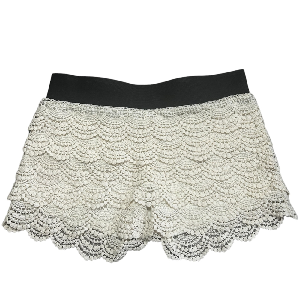 COPY - Off-white Crochet Style Shorts, Size M